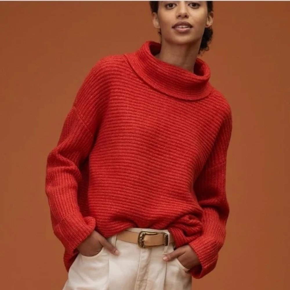 Anthropology Pilcro Red Sweater